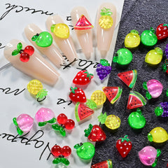 Quezadyl 3D watermelon nail charms create bright, summery nail art.