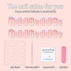 Quezadyl pink acrylic nails with glossy finish for daily polish.