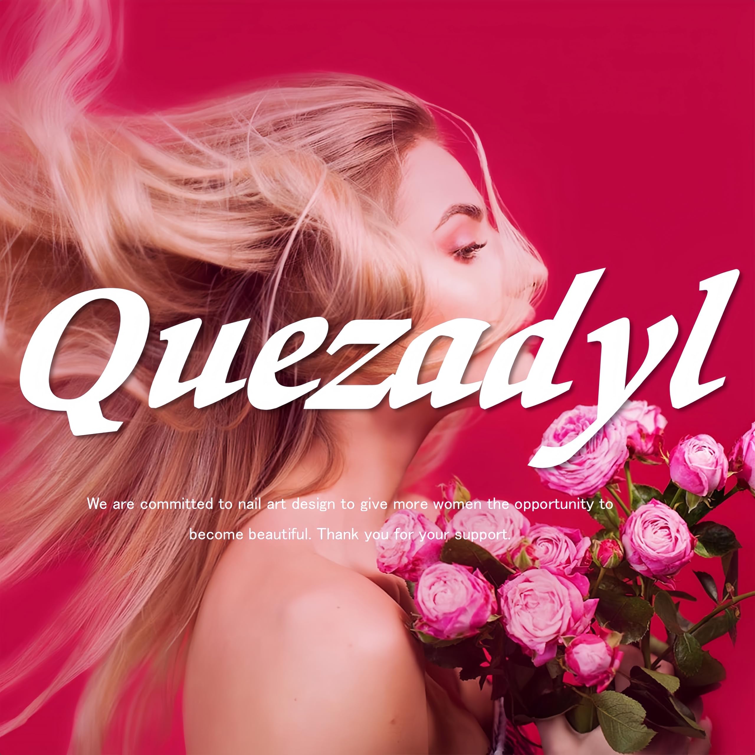 Quezadyl reusable press-on nails for quick changes.