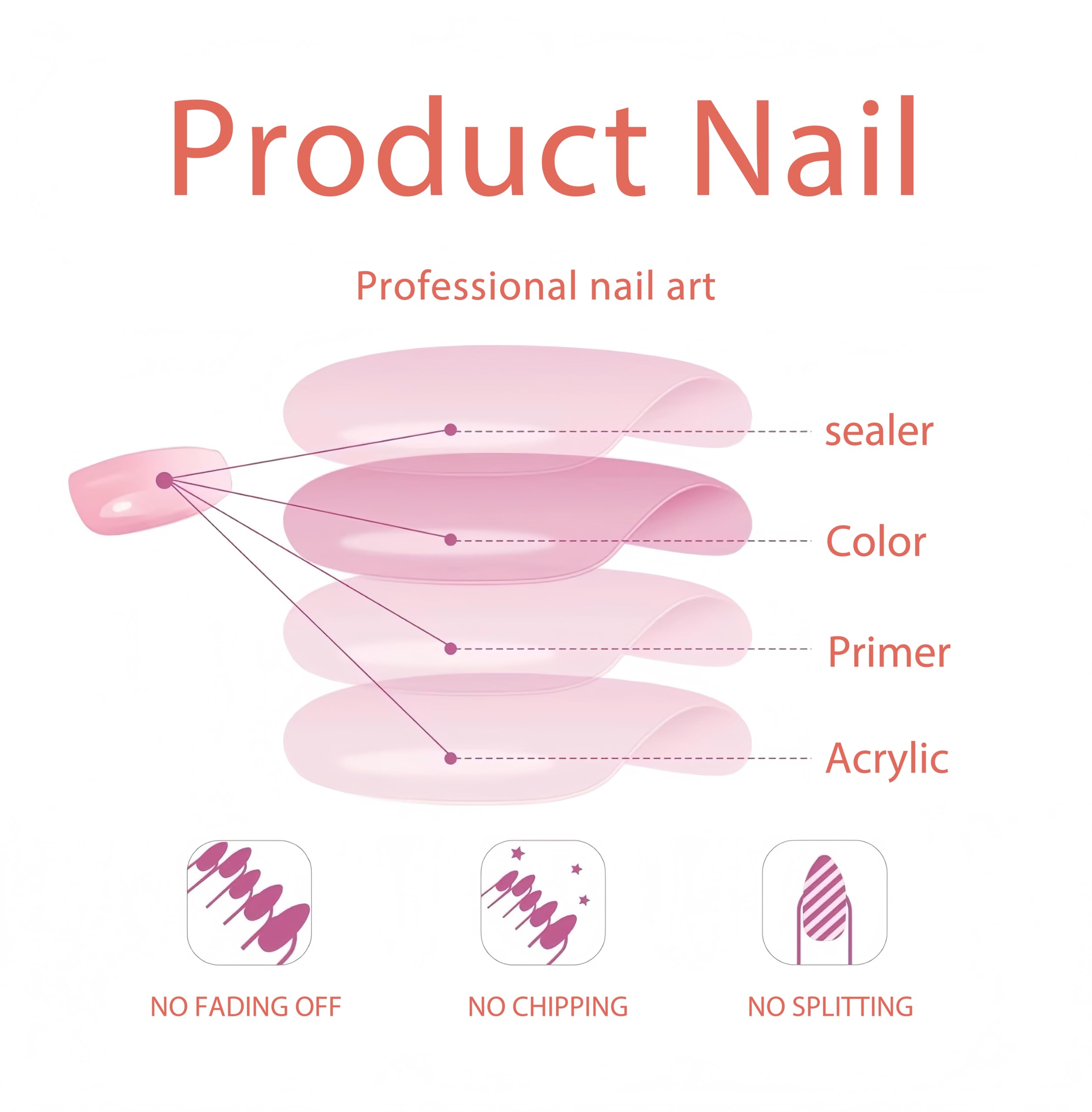 Quezadyl 24Pcs short square nails provide fast fashion upgrade.