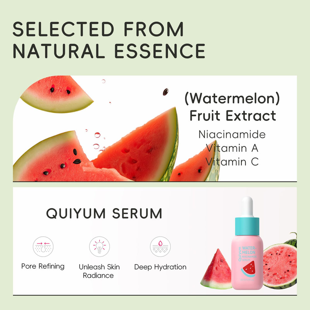 QUIYUM Fruit Skincare Set packaging box for gifting