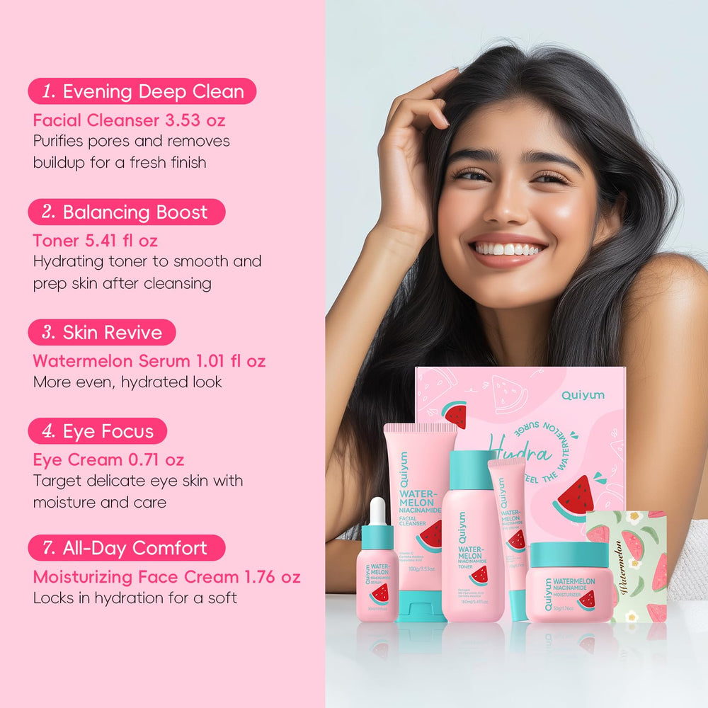 QUIYUM Travel-friendly kit pouch offering skincare on the go.