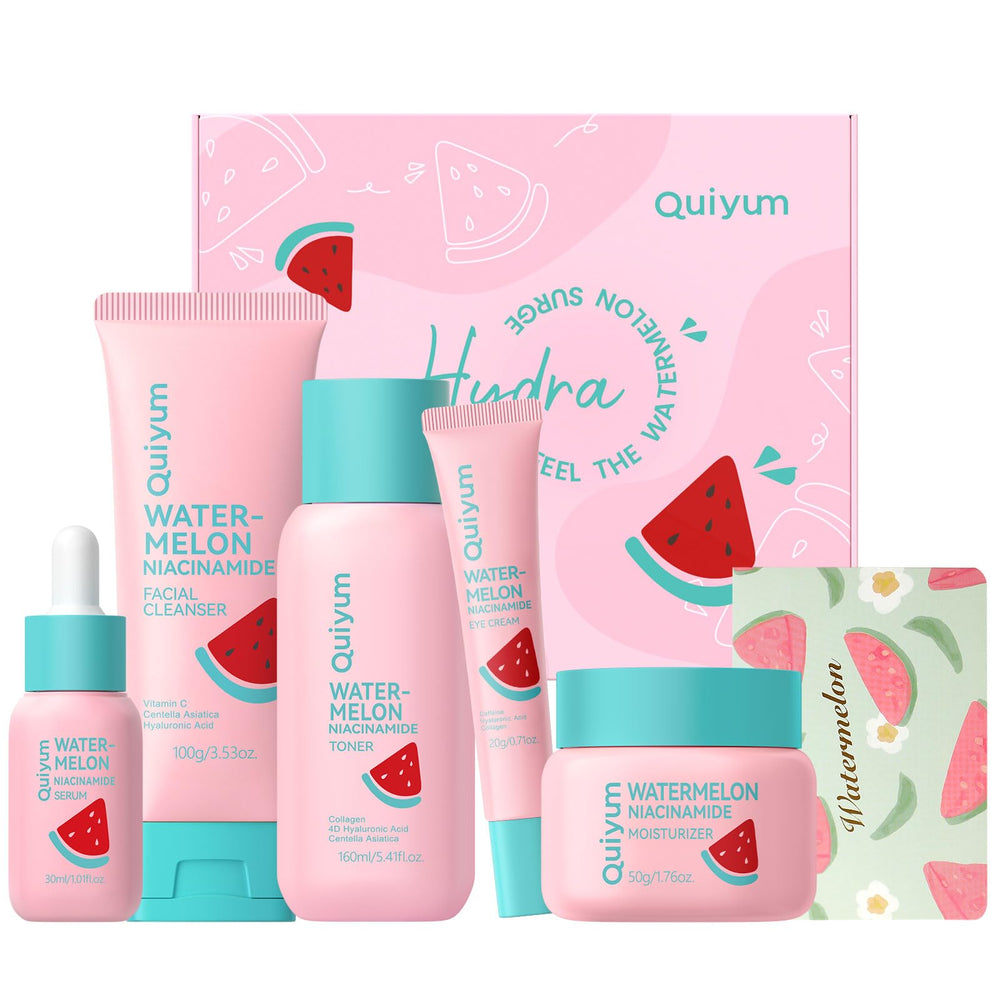 QUIYUM Watermelon Serum bottle — hydration and radiant skin for daily use.