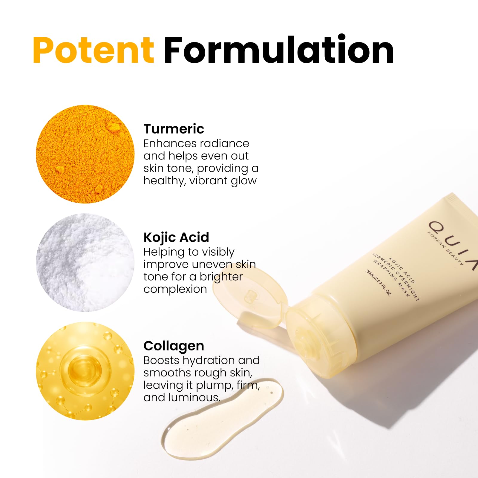 QUIA Beauty Texture-Refining Mask improves skin feel by morning after nightly wrap.