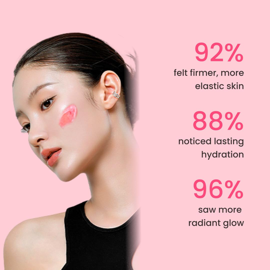 QUIA Collagen Jelly Cream sensitive skin testing closeup reassures suitability for delicate complexions