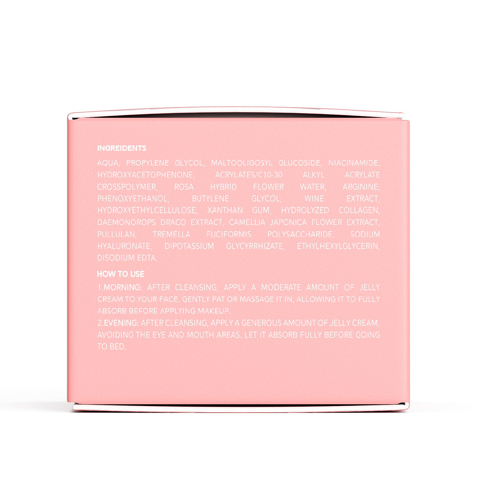 QUIA Collagen Jelly Cream glow result after use demonstrates radiant plump skin