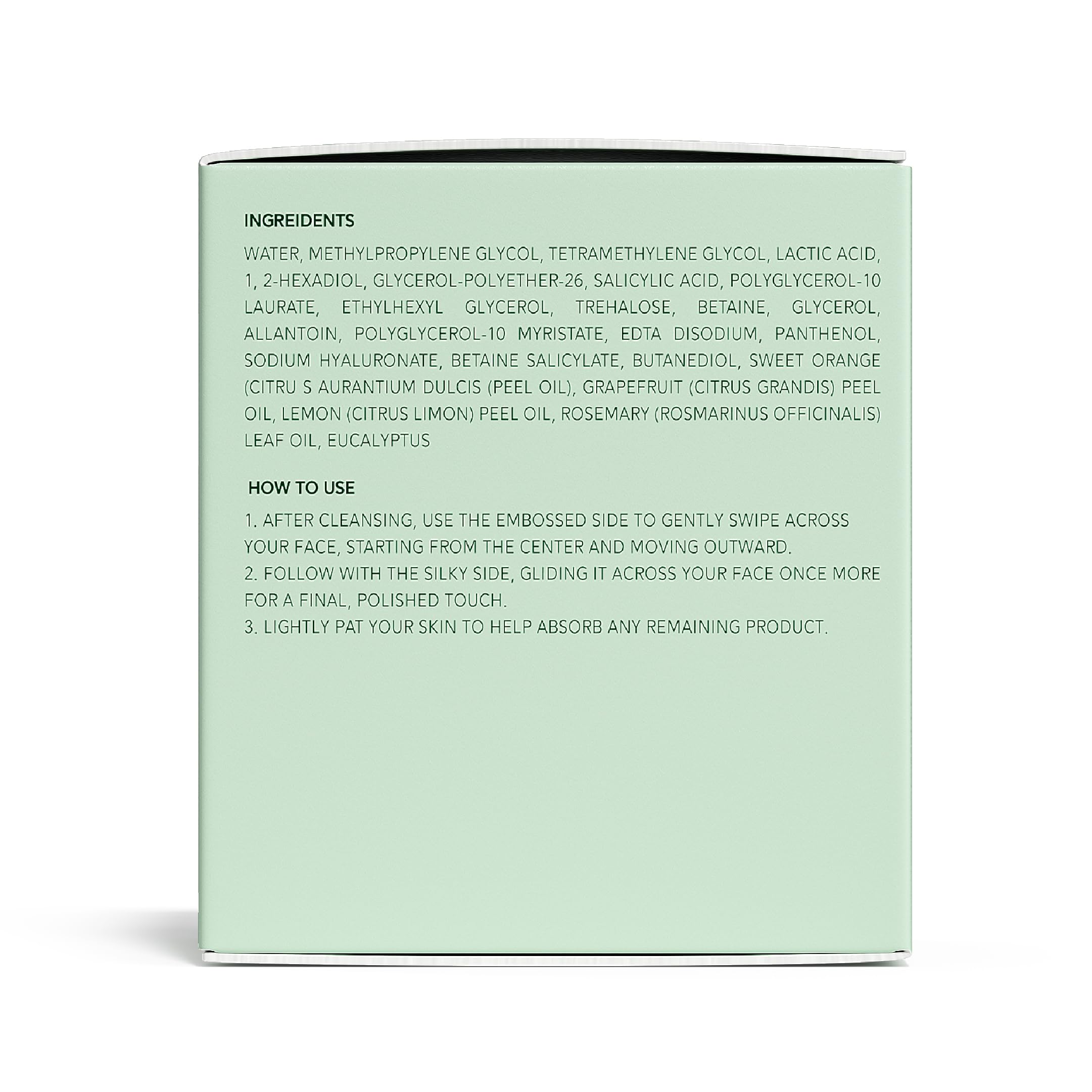 QUIA toner pads sensitive-skin formula supports gentle exfoliation without irritation.