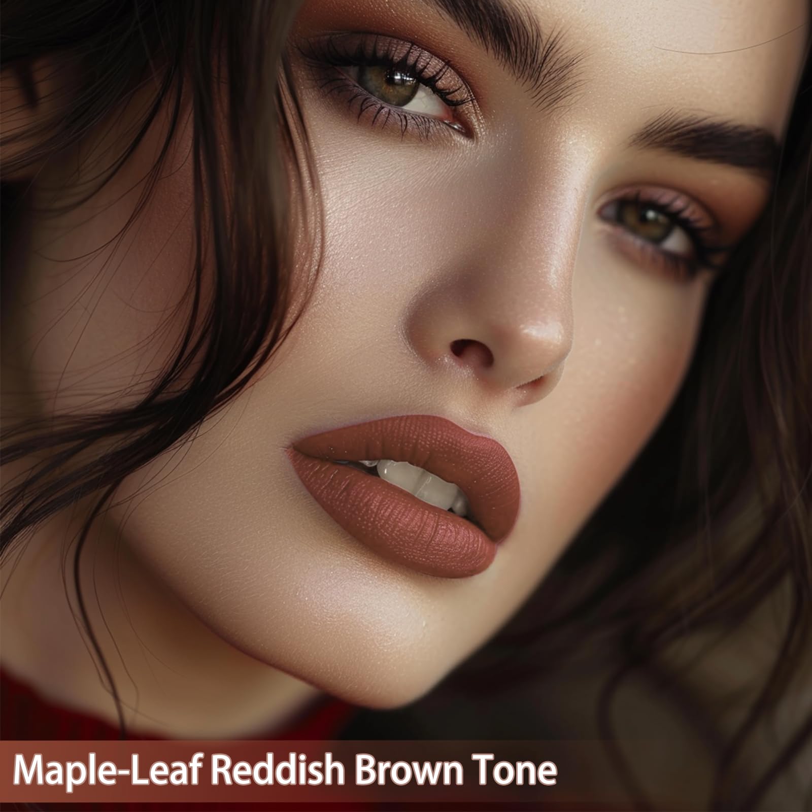 QiBest gel lip liner pencil Whiskey Honey defines lips precisely