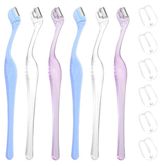Quilax 6pcs mini eyebrow razors set for precise facial shaping and easy handling.