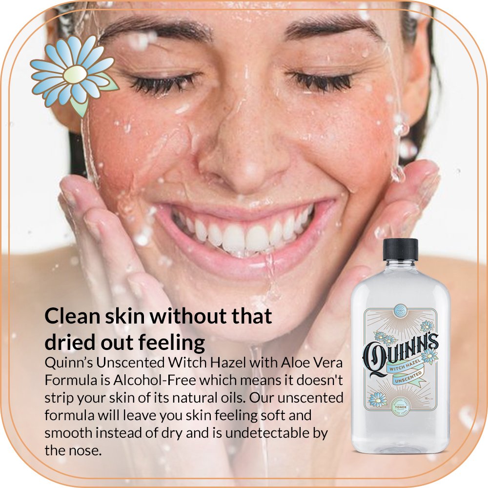 Quinn's Aloe Vera daily routine application for calm skin.