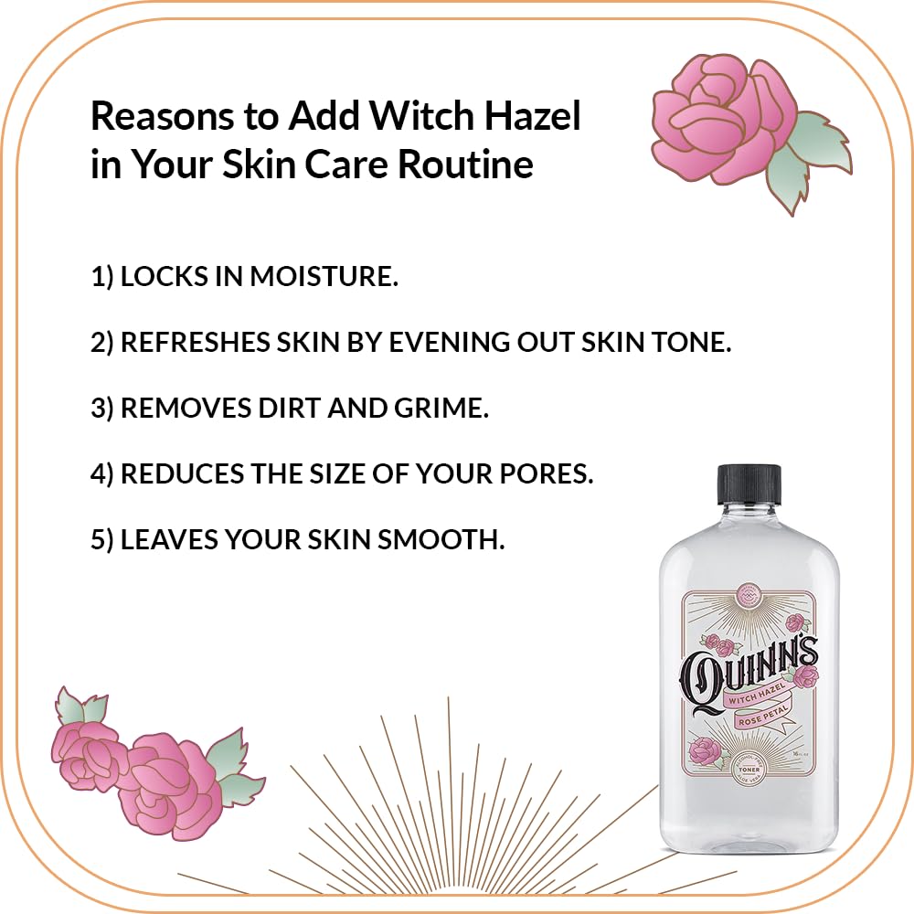 Quinn's packaging with rose ambiance evokes a spa-like skincare ritual.