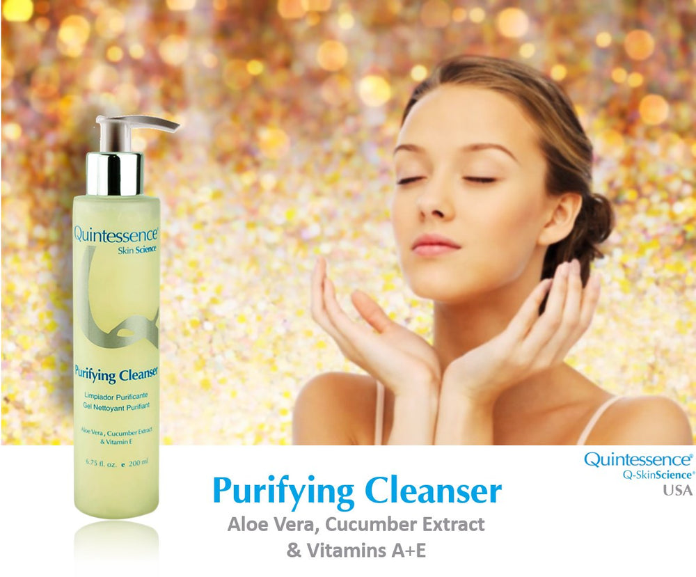 Quintessence Purifying Cleanser foaming-lather showcases gentle foam for refreshed skin.
