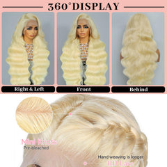 Quiport 613 blonde wig with pre-plucked perimeter hairline for natural look.