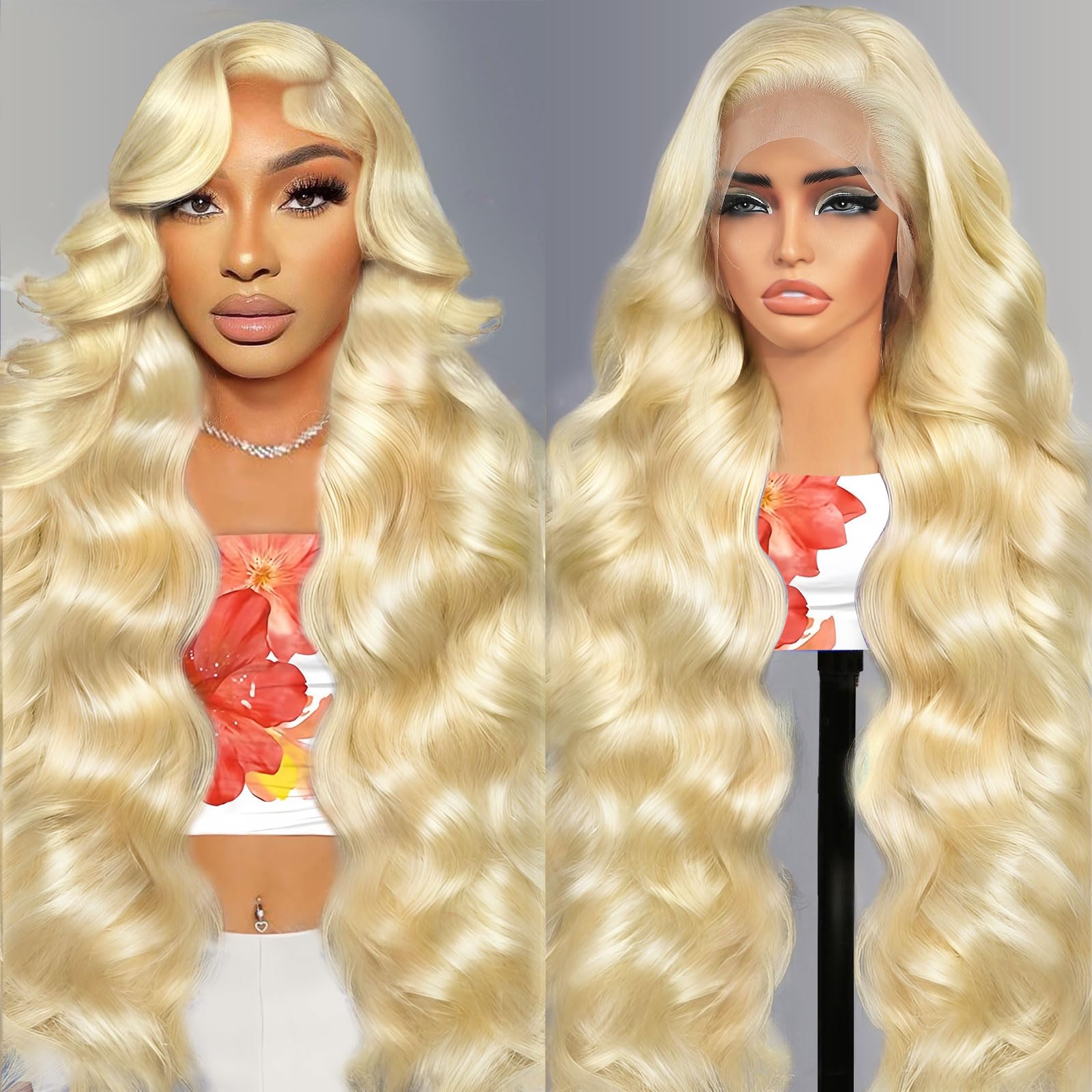 Quiport 32-inch 613 lace front wig for dramatic length and full body wave.