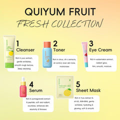 QUIYUM Citrus Vitamin C Toner brightening and tone-evening for a matte glow.
