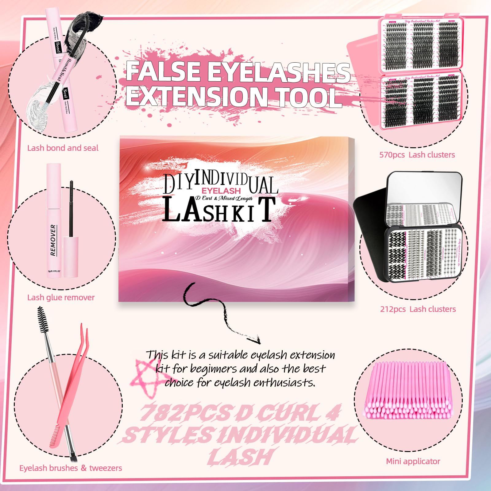 QUKLOGEN lower lashes pack offers balanced bottom lash accents