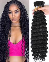 Qulueo 22 inch braiding hair pack with four bundles for voluminous styles