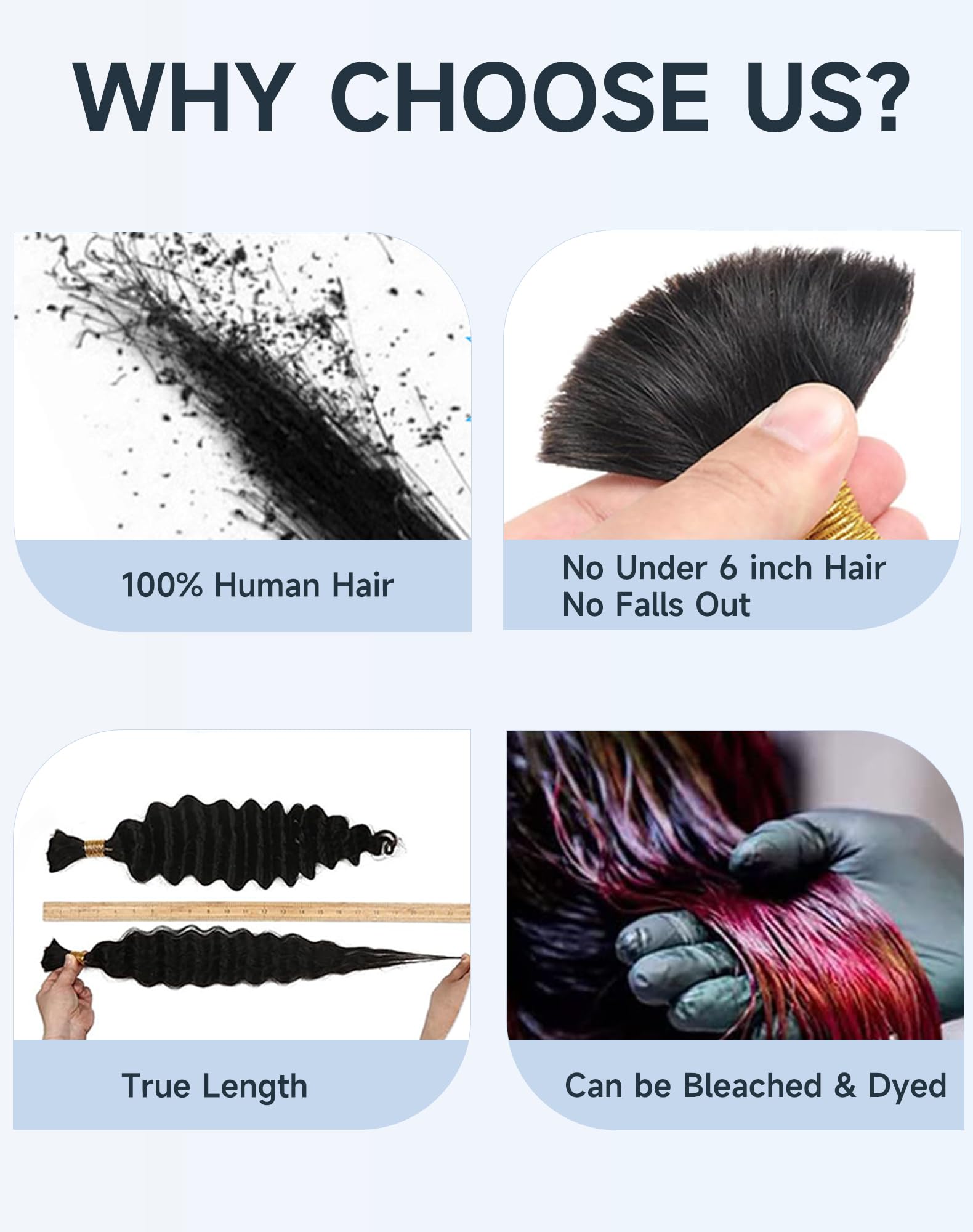 Qulueo bohemian crochet braids look with natural shine