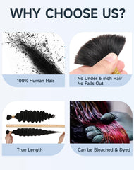 Qulueo bohemian crochet braids look with natural shine