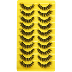 QUNETY cat eye lashes with tapered shape for eye elongation