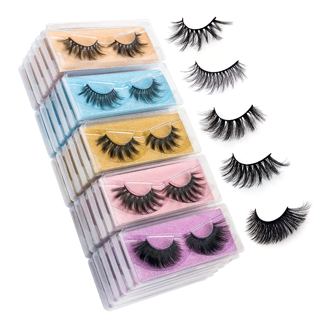QUNETY dramatic 3D faux mink lashes for bold, eye-catching looks.