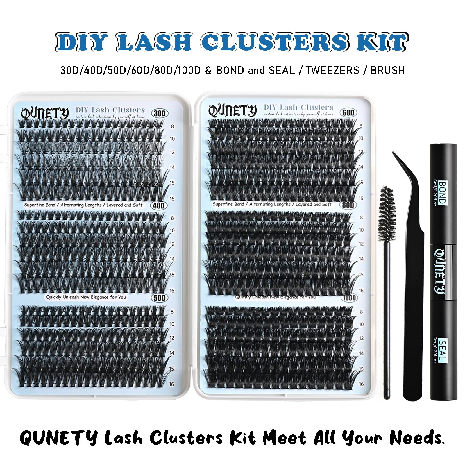 QUNETY precision tweezers aid accurate cluster placement.