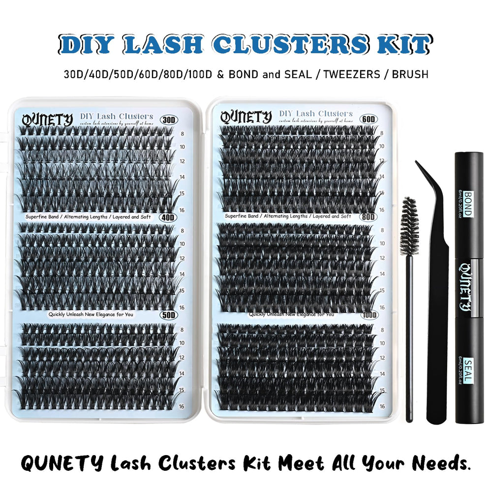 QUNETY precision tweezers aid accurate cluster placement.