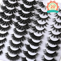 QUNETY Lashes Full-Volume Natural Look 03—volume that blends with real lashes.