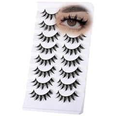 QUNETY manga lashes natural-look 8-15mm for everyday elegance.