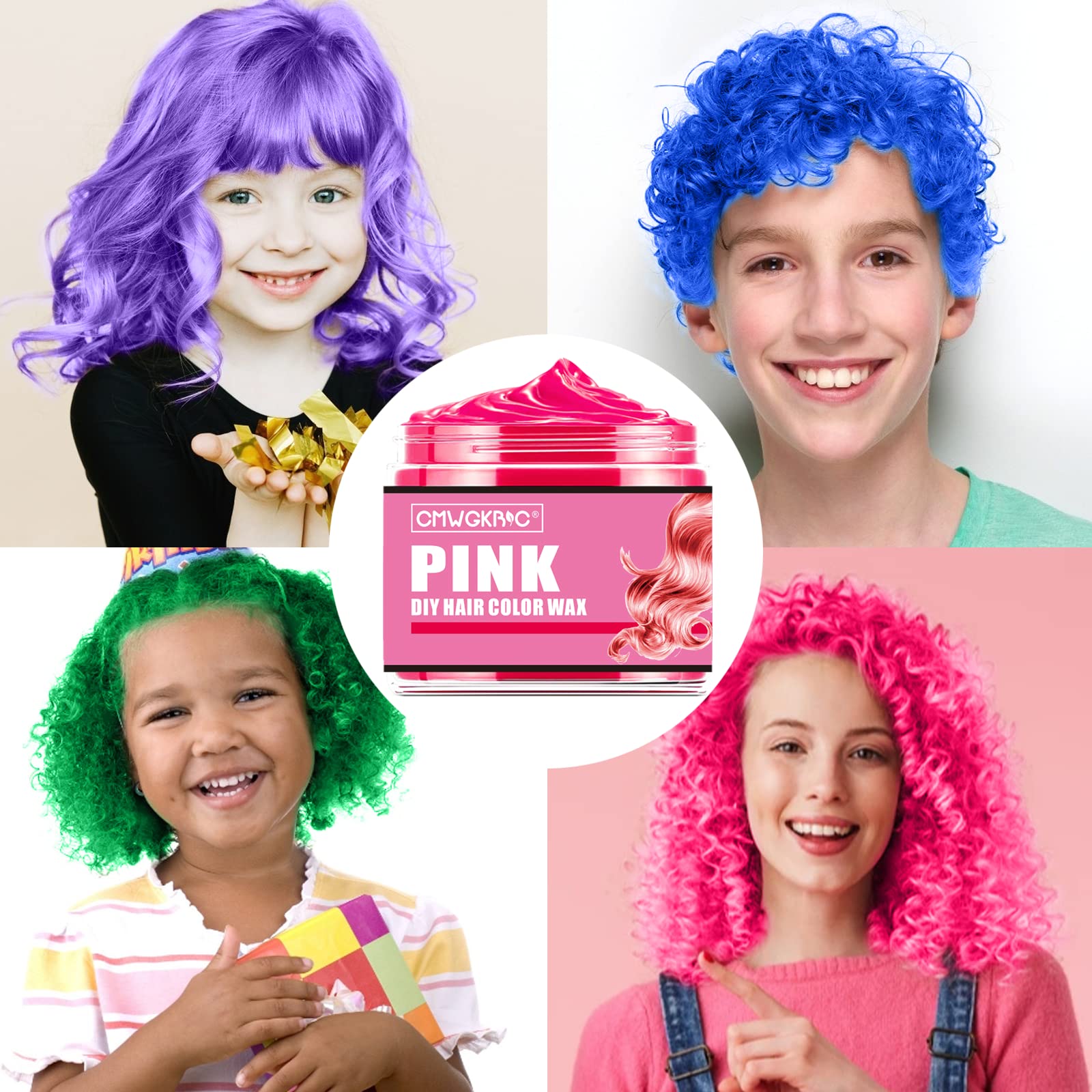 QUNGCO pink wax swirl delivers gentle, reversible color for creativity