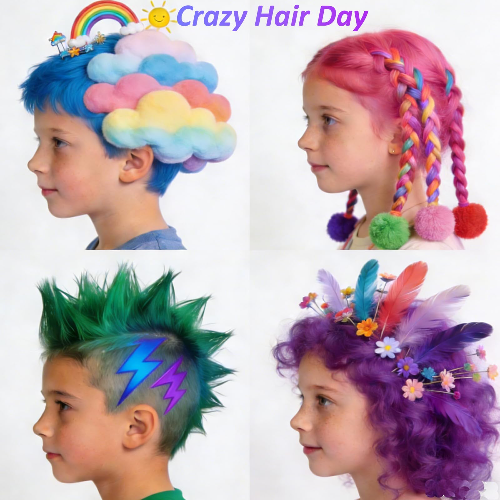 QUNGCO purple wax swirl adds bold color for costumes and events