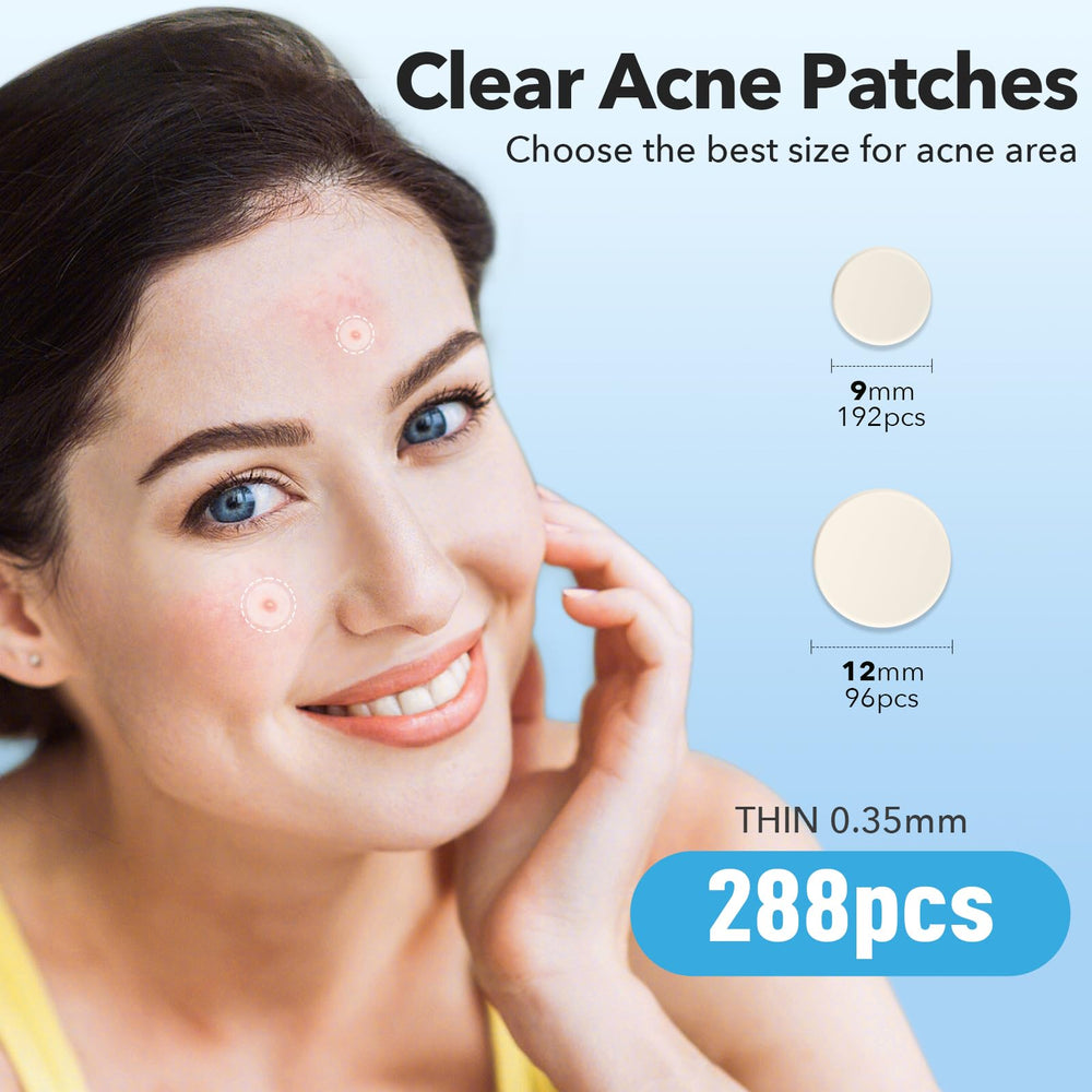 QUSTERE 9mm round patches provide discreet protection for active blemishes