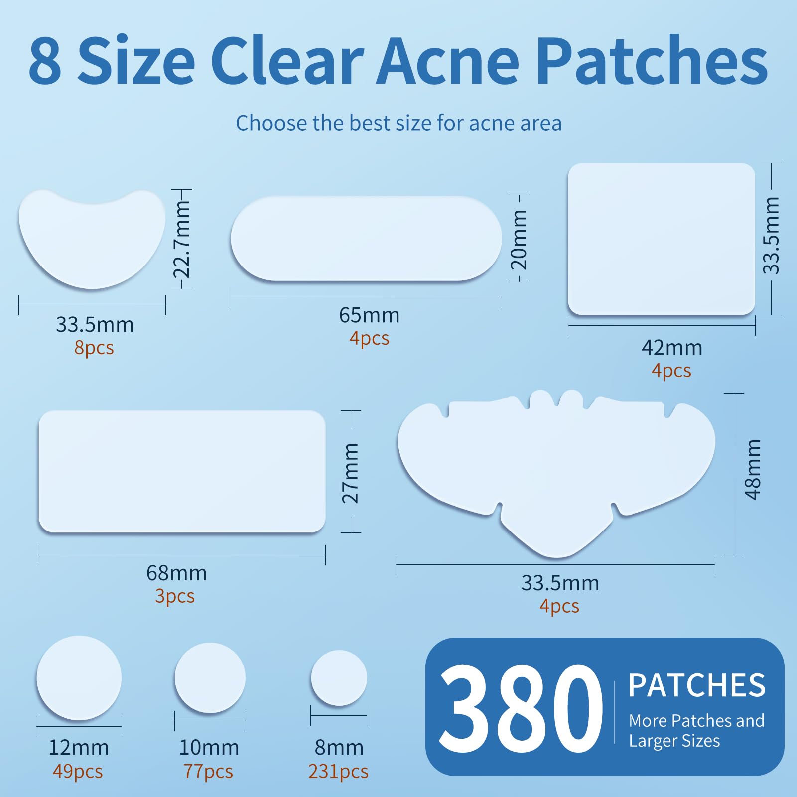 QUSTERE patches with tea tree oil for soothing skin nourishment.