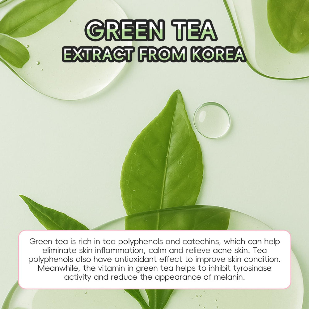 QUIYUM Green Tea Cleanser bottle cleanses pores and refreshes skin