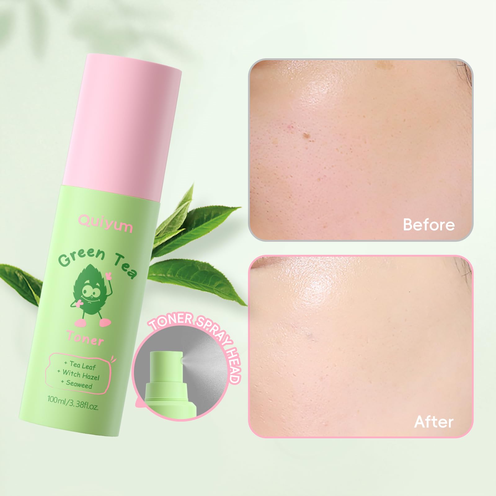 QUIYUM Headband keeps hair away during skincare routine