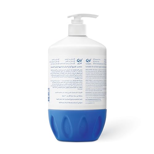 QV Cream applied to dry elbows and knees for targeted relief