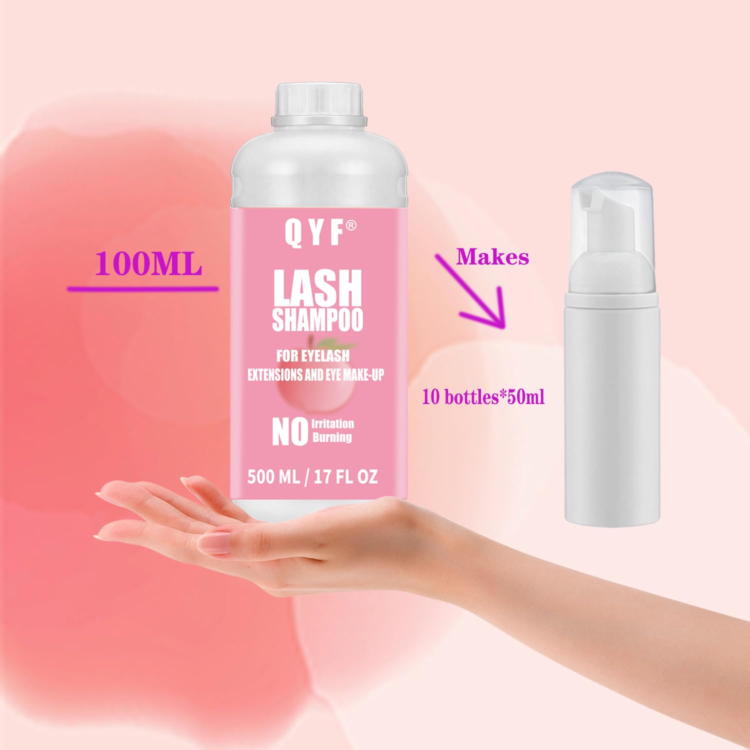 QYF easy-decontaminate formula cleans oil and makeup