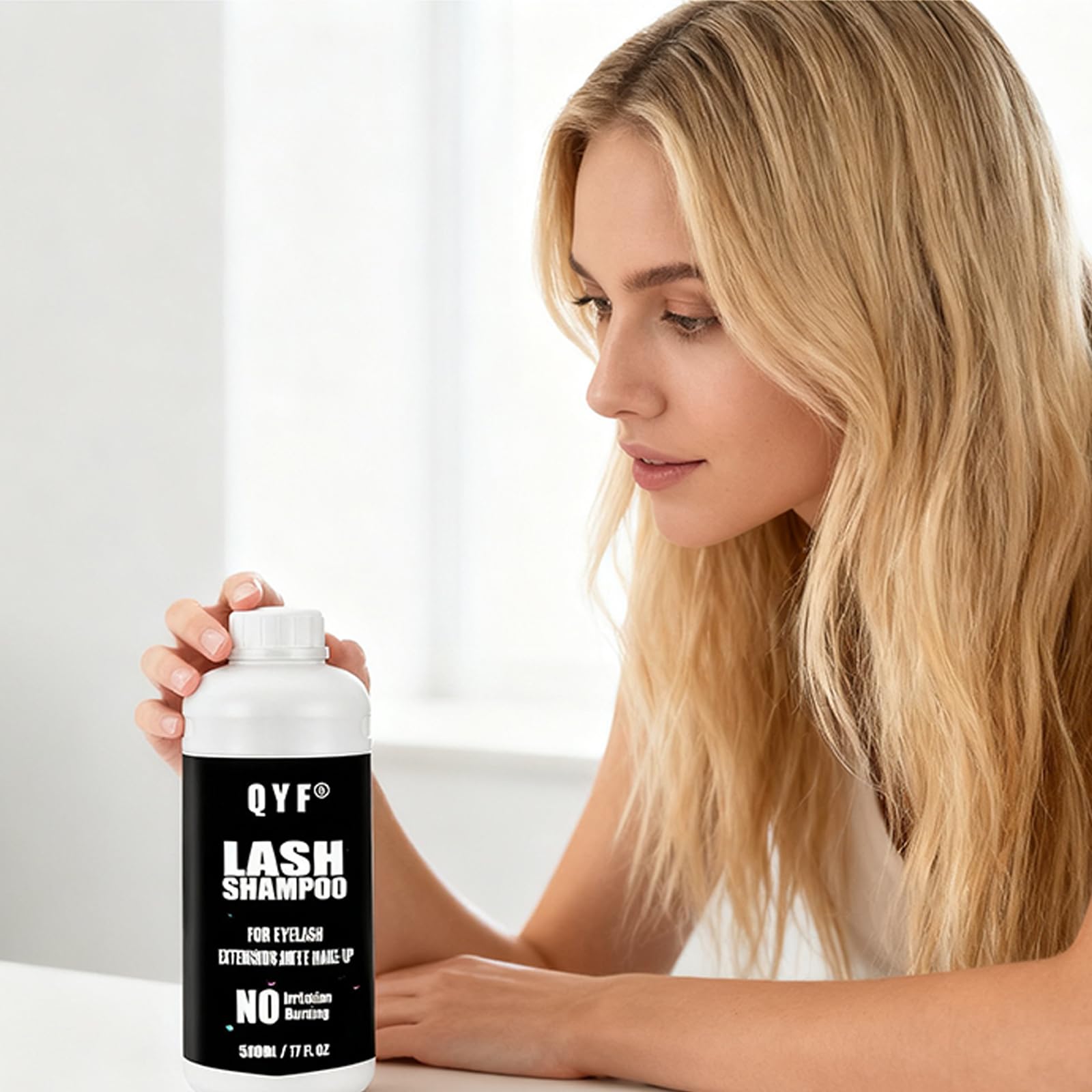 Using this shampoo may help preserve lash extensions between appointments.