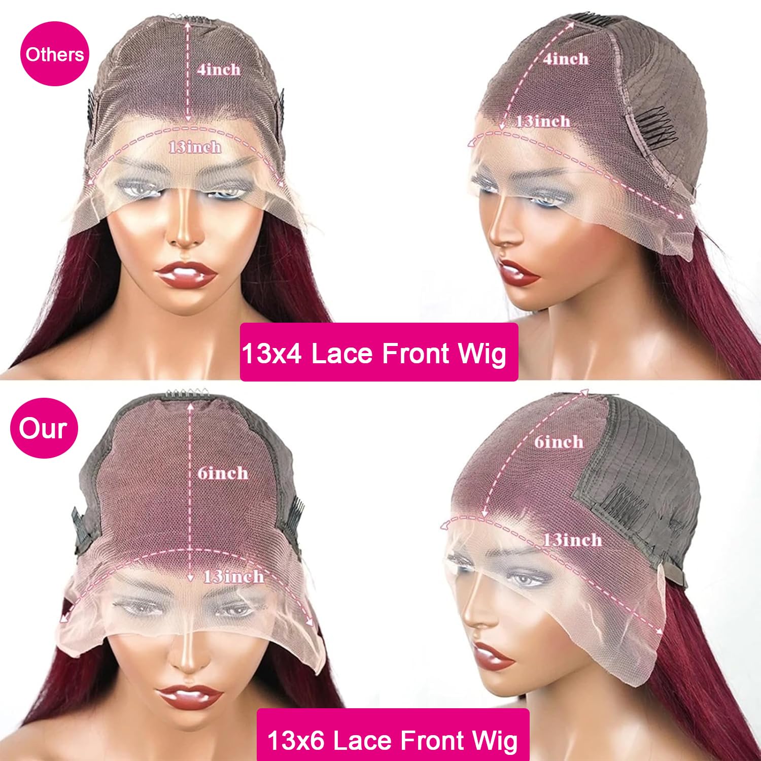 QZOQZO 180 density body wave wig for full, voluminous look