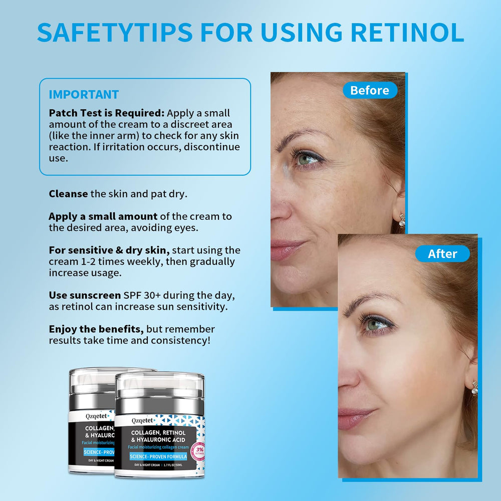 QZQETET face cream on hand demonstrates easy, lightweight application.
