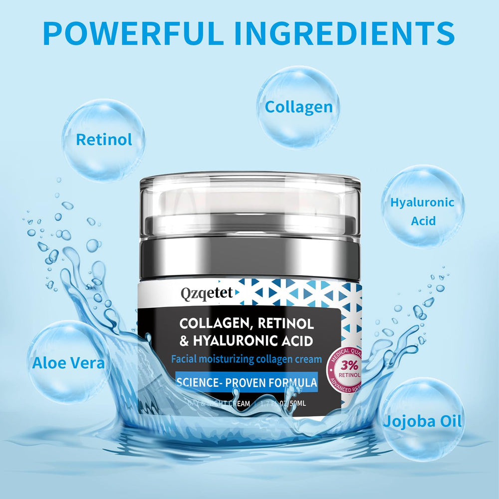 QZQETET face cream in morning routine promotes hydration and smoothness.