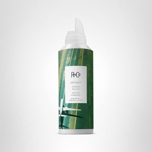R+CO Aircraft Pomade Mousse is vegan and gluten-free for clean care.