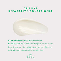R+Co BLEU De Luxe conditioner being applied to wet hair for detangling