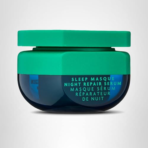 R+Co BLEU Sleep Masque on shelf with other BLEU products.