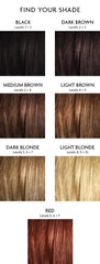 Pearl extract and mica give Bright Shadows a natural shine on roots