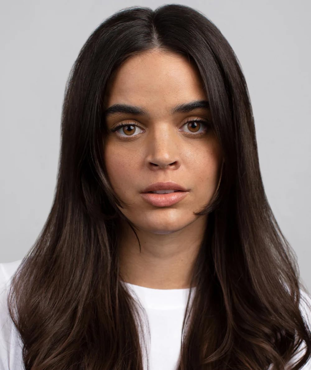 R+Co Cool Wind before-after example demonstrates frizz control and shine.