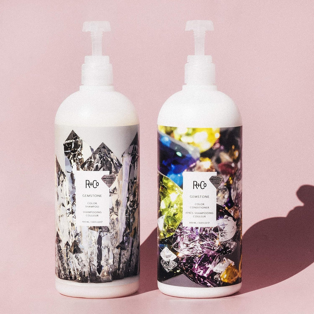 R+Co Gemstone Color Conditioner hair after use, glossy and smooth