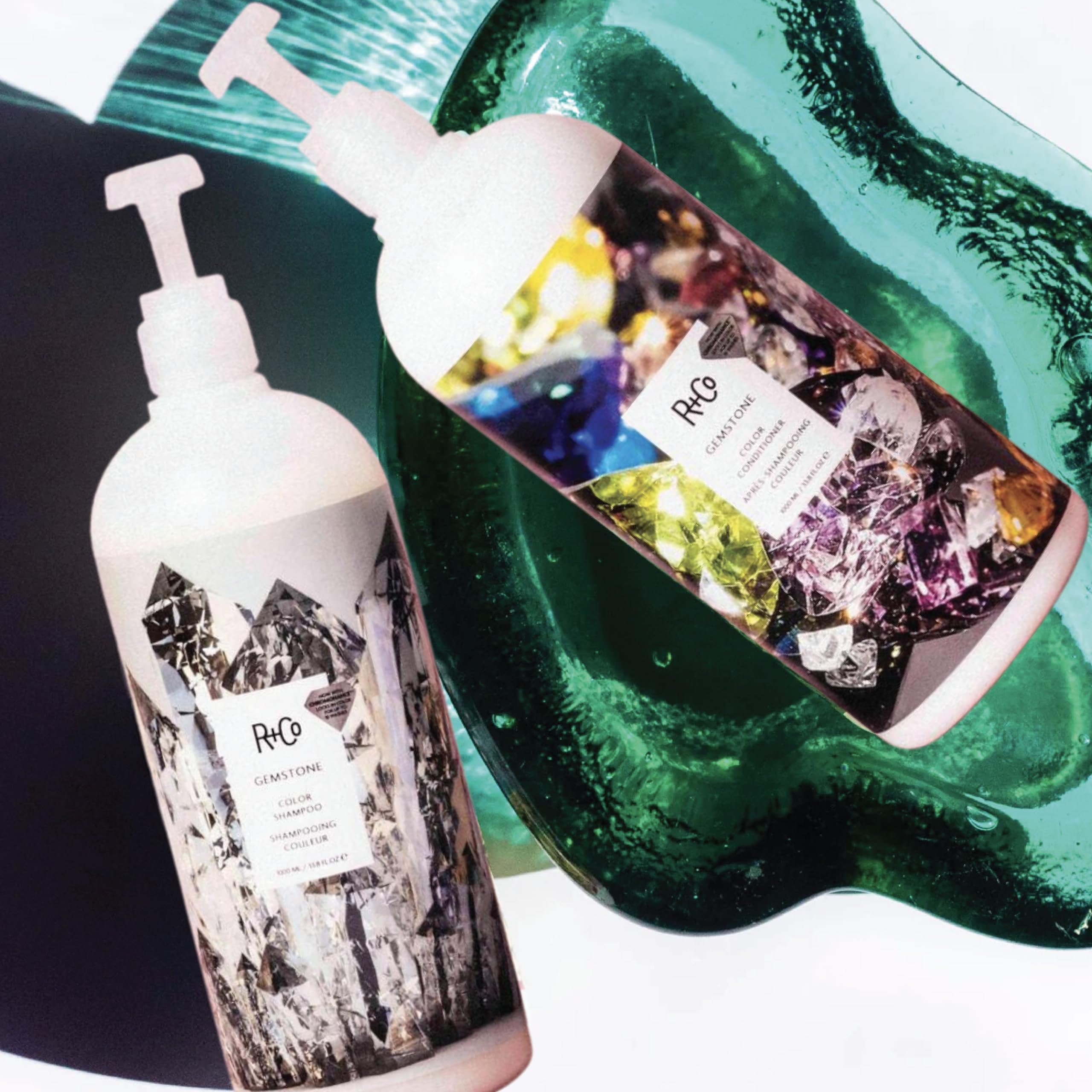 R+Co Gemstone Color box on shelf signals premium styling.