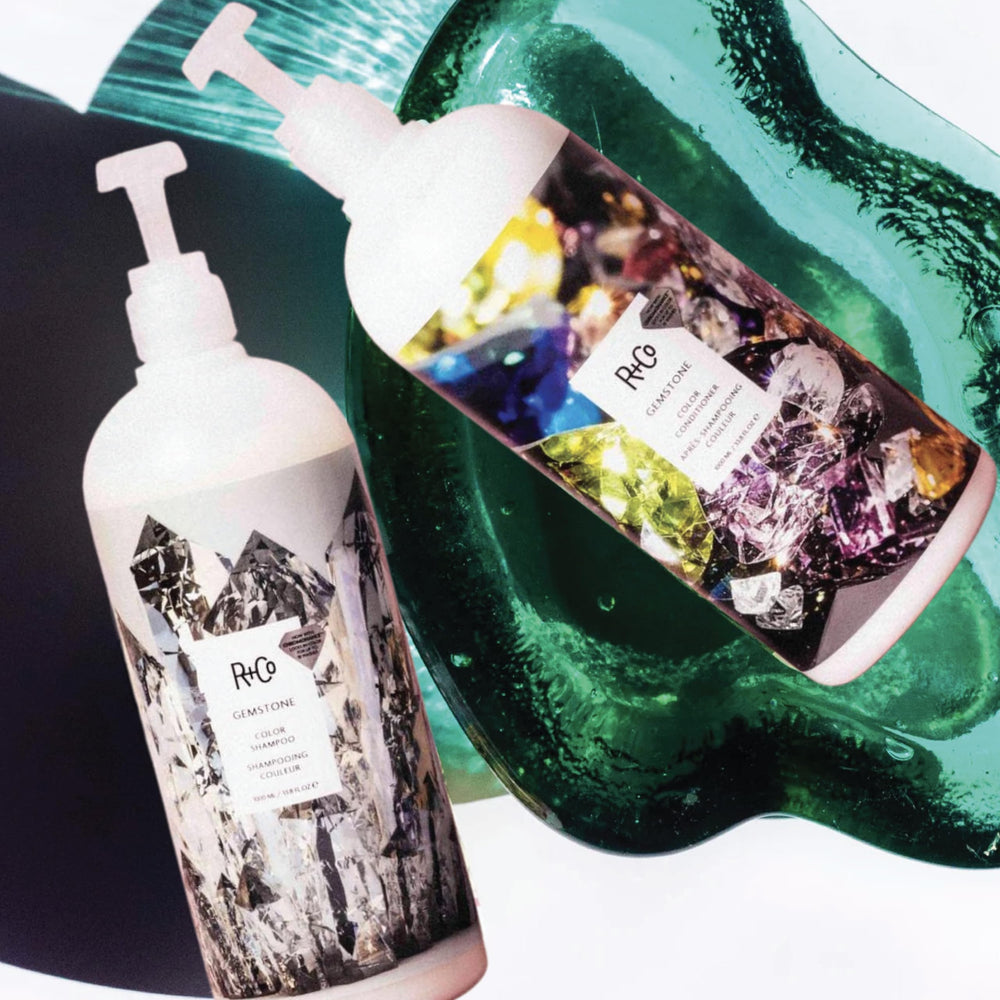 R+Co Gemstone Color box on shelf signals premium styling.