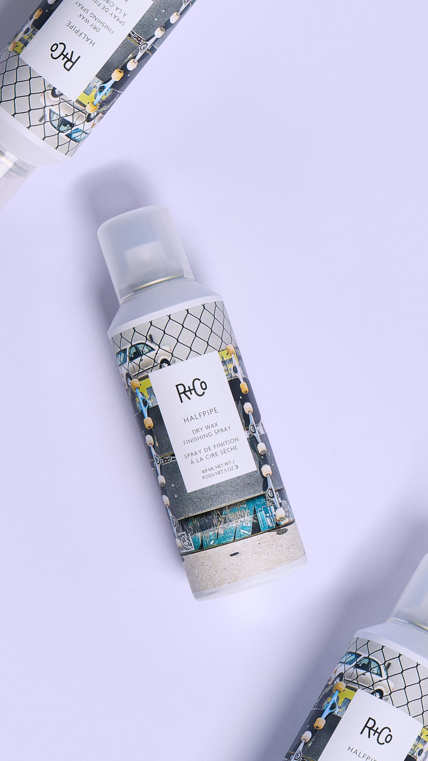 R+Co Halfpipe mist delivers ultra-fine spray for pliable texture without heaviness